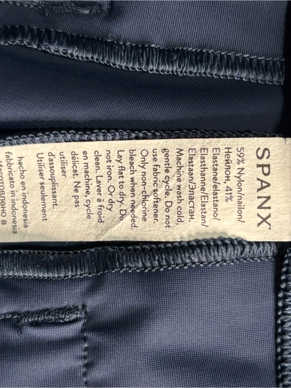 SPANX Women's Midnight Blue Sunshine Shorts NWT Size XL - Picture 6 of 6